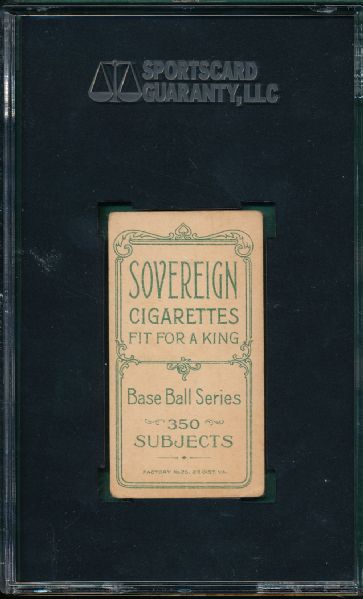 1909-1911 T206 Brain Sovereign Cigarettes SGC 40