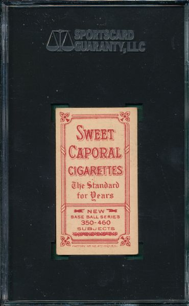 1909-1911 T206 Baker Sweet Caporal Cigarettes SGC 50