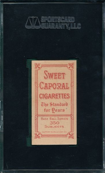 1909-1911 T206 Bresnahan, Bat, Sweet Caporal Cigarettes SGC 40