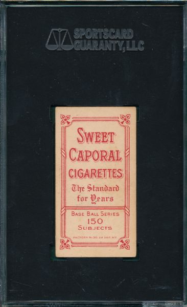 1909-1911 T206 Clarke, Portrait, Sweet Caporal Cigarettes SGC 50