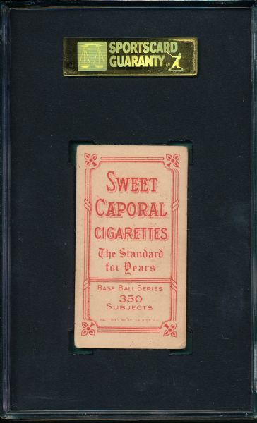 1909-1911 T206 Kelley Sweet Caporal Cigarettes SGC 50