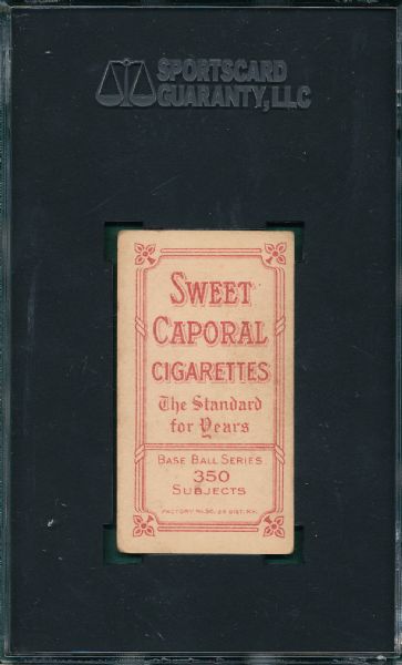1909-1911 T206 Keeler, Portrait, Sweet Caporal Cigarettes SGC 50