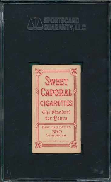 1909-1911 T206 Marquard, Hands at Thighs, Sweet Caporal Cigarettes SGC 50