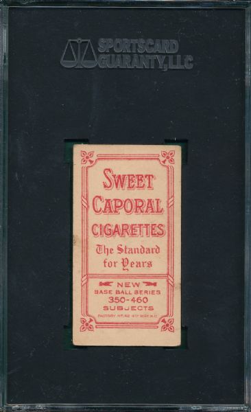 1909-1911 T206 Willis, Throwing, Sweet Caporal Cigarettes SGC 50
