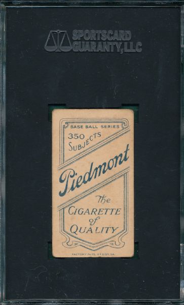1909-1911 T206 Collins, Jimmy, Piedmont Cigarettes SGC 50