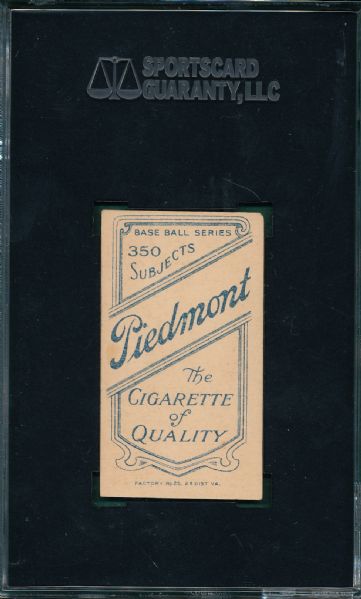 1909-1911 T206 Griffith, Batting, Piedmont Cigarettes SGC 50