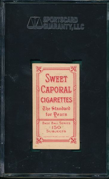1909-1911 T206 Covaleski Sweet Caporal Cigarettes SGC Authentic