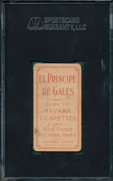 1909-1911 T206 Barger El Principe De Gales Cigarettes SGC 20