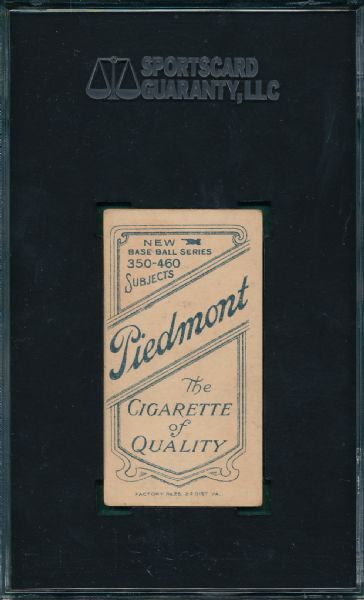 1909-1911 T206 Wheat Piedmont Cigarettes SGC 55