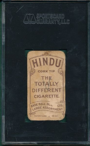 1909-1911 T206 Hinchman Hindu Cigarettes SGC 10