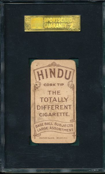 1909-1911 T206 Ferris Hindu Cigarettes SGC 10