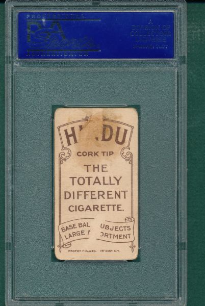 1909-1911 T206 Wilhelm, Hands at Chest, Hindu Cigarettes PSA 1 *Very Low Pop*