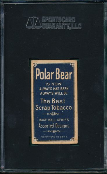 1909-1911 T206 Moran, Pat, Polar Bear Tobacco SGC 50