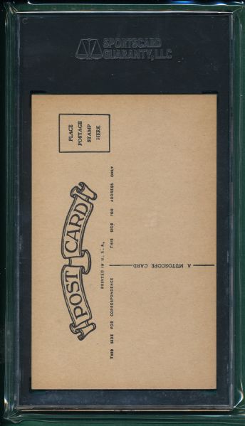 1948-52 Exhibit Football Mutoscope Postcard Back George Taliaferro SGC 40