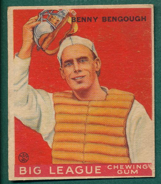 1933 Goudey #001 Benny Bengough