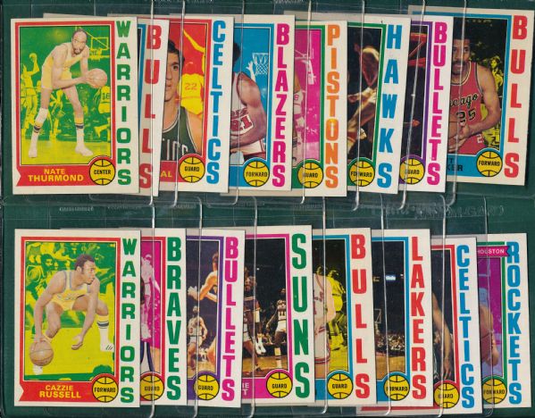 1971-89 Basketball HOFers, Stars and Rookies Grab Bag (37) Card Lot