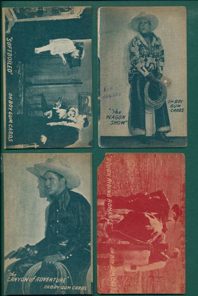 1920s E282 Oh Boy Gum Cards Lot of (4)