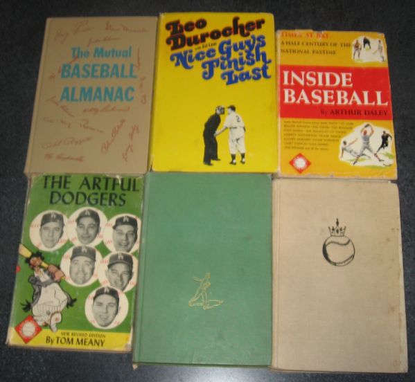 1950s - 70s Hardcover Baseball Books Lot of (11)