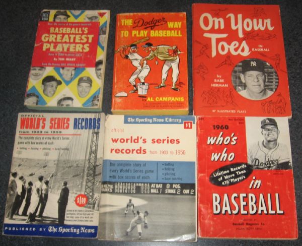 1950s - 70s Softcover Baseball Books Lot of (14)