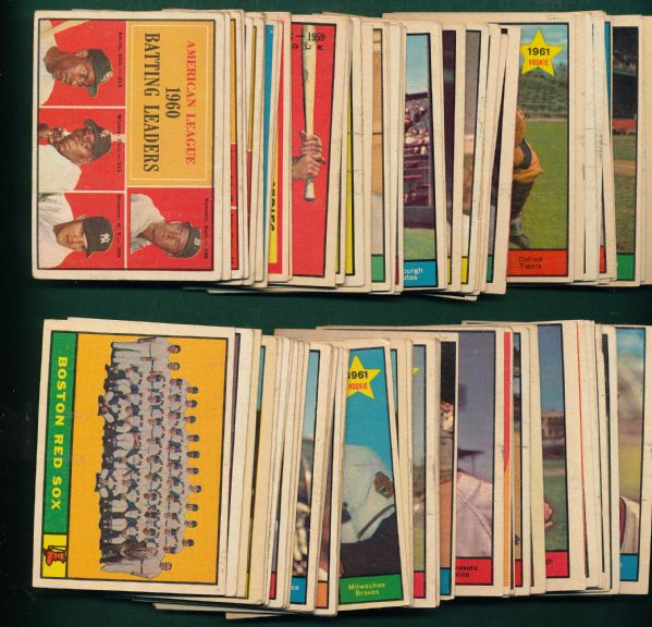 1961 Topps Lot of (198) Different W/ Ashburn