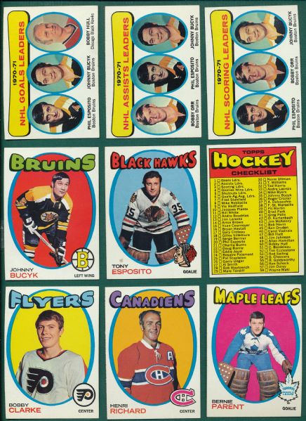 1971-72 Topps Hockey Near Set (129/132)