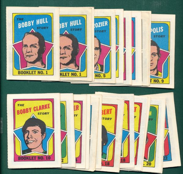 1971-72 Topps Hockey Booklets Complete Set Plus Extras