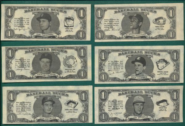 1963-70 Topps Inserts From (6) Sets