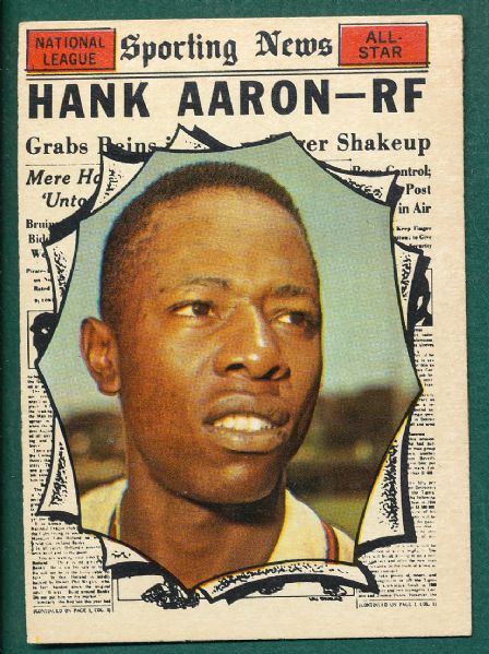 1961 Topps #577 Hank Aaron, All Star, *High Number*
