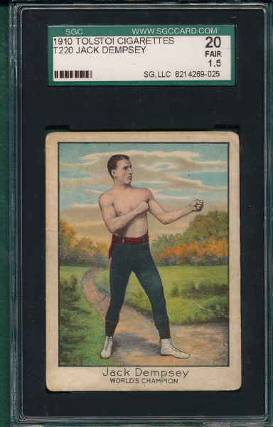 1910 T220 Boxing Jack Dempsey SGC 20