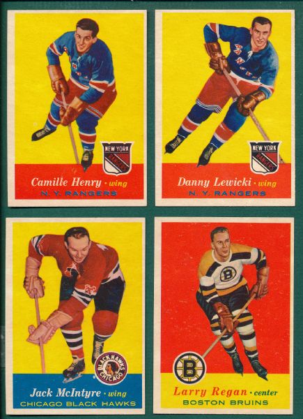 1957-58 Topps Hockey Lot of (4)