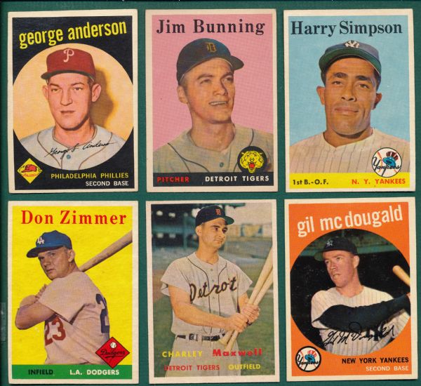 1952-59 Bowman & Topps Lot of (36)