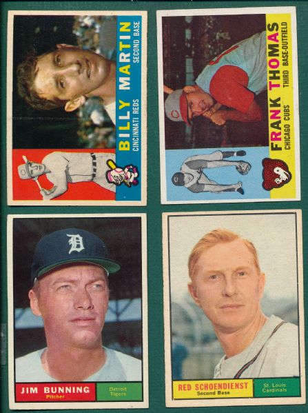 1960-61 Topps Lot of (52) W/ Bunning