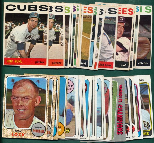 1962-74 Topps Lot of (78) W/ Bunning