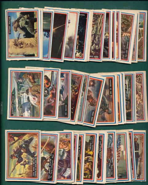1953 Topps Fighting Marines Lot of (62) W/ Puzzle Backs