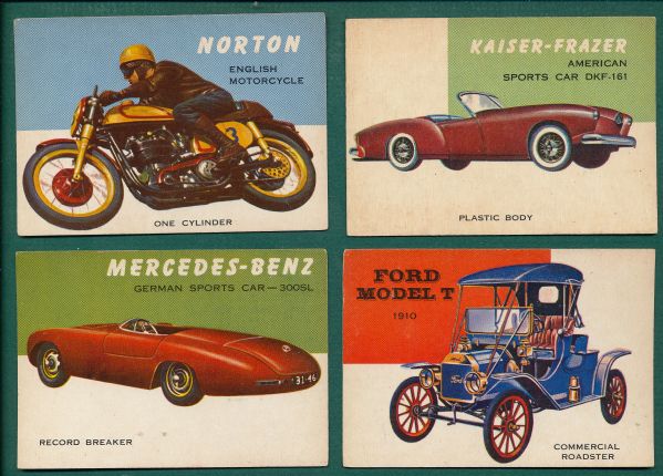 1953-54 Topps World on Wheels Lot of (53)