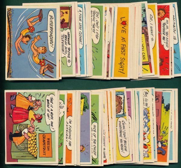 1957 Topps Goofy Postcards Complete Set (60)