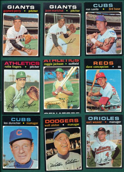 1971 Topps Lot of (262) W/ Blyleven, Rookie