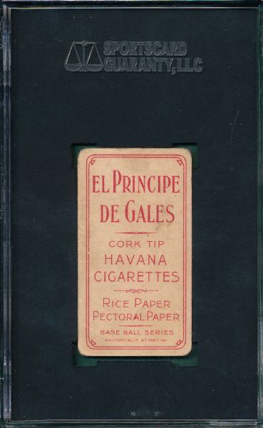1909-1911 T206 Lindaman El Principe De Gales Cigarettes SGC 35