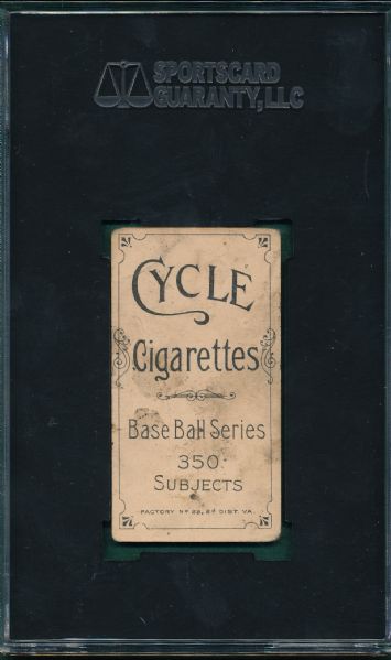 1909-1911 T206 Hulswitt Cycle Cigarettes SGC 30 *Very Low Pop*
