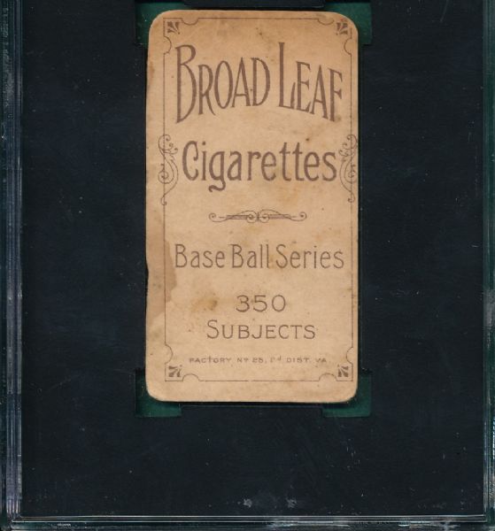 1909-1911 T206 Rhodes Broad Leaf Cigarettes SGC 10 *Very Low Pop*