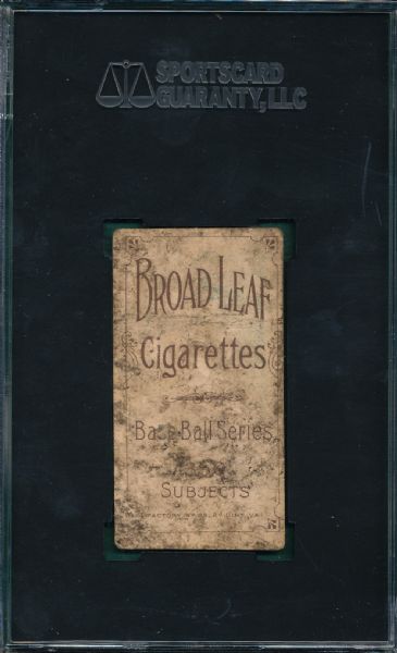 1909-1911 T206 Butler Broad Leaf Cigarettes SGC 10  *Low Pop Report*