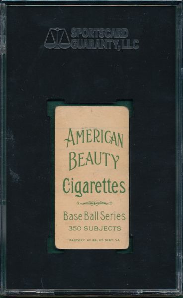 1909-1911 T206 Conroy, Batting American Beauty Cigarettes SGC 10 