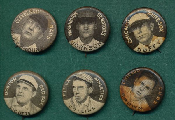 1910 P2 Sweet Caporal Pins Lot of (29) W/ Cy Young & Johnson