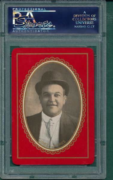 1909 James Jefferies Playing Cards, 7 of Diamonds PSA 10