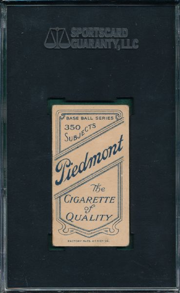1909-1911 T206 Orth Piedmont Cigarettes SGC 40 *Southern League*