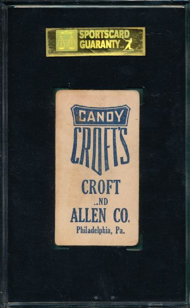 1909 E92 Larry McLean Croft's Candy SGC 30 *Blue*