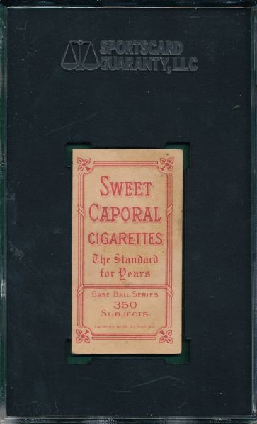 1909-1911 T206 Bender, Portrait, Sweet Caporal Cigarettes SGC Authentic