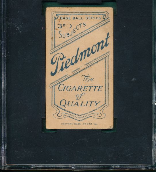 1909-1911 T206 Brown, George, Washington, Piedmont Cigarettes SGC 20
