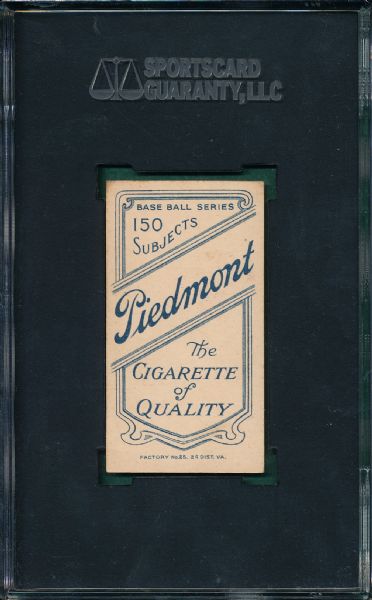 1909-1911 T206 Bates Piedmont Cigarettes SGC 55