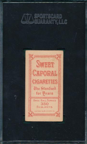 1909-1911 T206 Bridwell, Portrait, No Cap, Sweet Caporal Cigarettes SGC 60 *Factory 25*